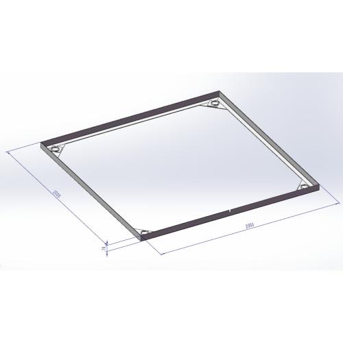 Rama do zabudowy w podłodze wagi pomostowej o wymiarach 200x000 cm